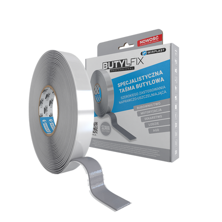 Šedá butylová páska Butylfix 20mm/1,0mm